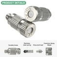 thumbnail image 2 of Uxcell 10-Pack Brass Misting Nozzles, 0.15mm Orifice Misting System Parts [3/16"], 2 of 6