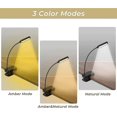 thumbnail image 2 of Clip On Reading Light, Book Light For Reading In Bed, Usb Rechargeable Reading Light With 16 Leds, 5 Brightness And 3 Color Modes For Readers And Kids, 2 of 3