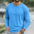 thumbnail image 6 of YODETEY Men’s Crew Neck Long Sleeve T‑Shirt, Stretch Moisture Wicking Active Shirts,Size S-3XL, 6 of 6