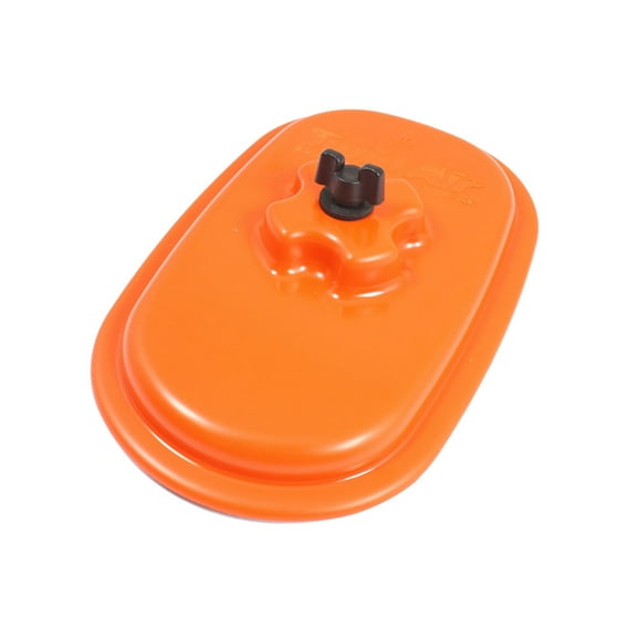 Twin Air Airbox Cover for Honda Off-Road Motorcycles, PVC with Rubber Sealing Ring, Orange (160112)
