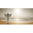 thumbnail image 2 of Frank, Assaf 24x14 White Modern Wood Framed Museum Art Print Titled - Angle on a beautiful beach, 2 of 4