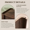 thumbnail image 5 of SinCiDo Modern Nightstand Set of 2 with Storage Drawer, 23.6" Tall Curved Bedside Table with Charging Station for Bedroom, Living Room, 5 of 7