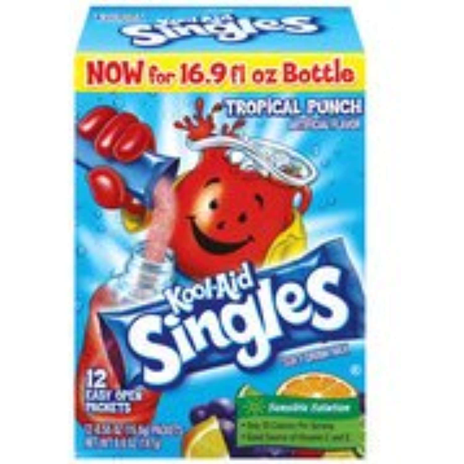 KoolAid Tropical Punch Drink Mix Singles, 12Ct(Case Of 2)