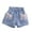 Light Blue, variant on Zwiiyzr Girl's Cute Lace Bowkont Jeans Shorts Casual Paperbag Waist Belted Denim Shorts with Pockets 3-12 Years Light Blue