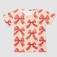 thumbnail image 4 of Godom Girls Tops Short Sleeve Casual Crewneck Tops Summer T Shirt, 4 of 5