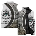 thumbnail image 3 of Chaqueta sin mangas de invierno para hombre, chaqueta con estampado de arte abstracto en 3D, chaleco para deportes al aire libre, acampada, chaqueta de moda para hombre, 3 of 4