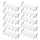 thumbnail image 3 of 10 Piezas Ganchos para Puertas Colgador Percha de Acero Inoxidable con 5 Ganchos Resistente para Armarios Dormitorio Cocina Sala de Estar Oficina, 3 of 9