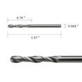thumbnail image 2 of 1/16" Solid Carbide Jobber Drill Bits with Straight Shank and 118° Point Angle, Made from Tungsten Carbide Material,2-Piece, 2 of 5