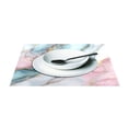 thumbnail image 3 of Rectangular Placemats of 6 Washable Table Mat Suitable for Dining Tables12x18 Inch Beautiful Soft Marble Pattern, 3 of 8
