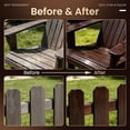thumbnail image 3 of DWIL Wood Stain and Sealer in One, Water Based Semi-Transparent Outdoor Wood Stain for Decks, Fences, Furniture, Wood Paint Projects, Fast Drying Low Odor Formula (32oz Dark Brown), 3 of 8