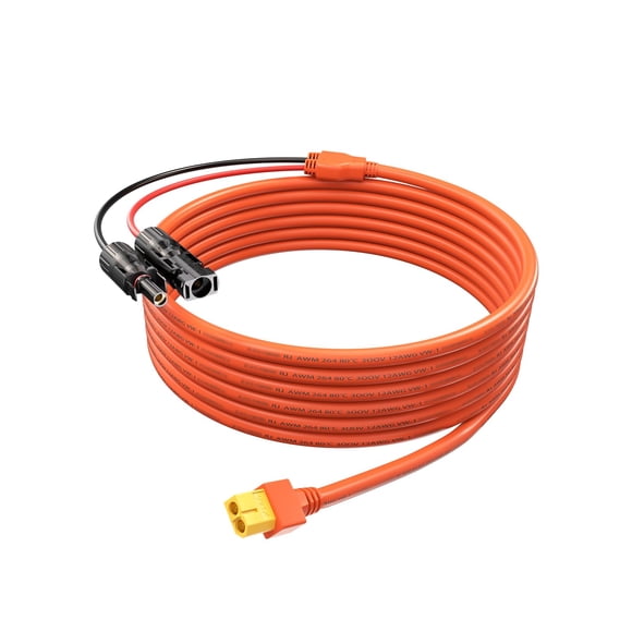 Tonton M-C-4 Solar Connector to XT60 Adapter Connector Cable, 12AWG Solar Panel Adapter for EF ECOF