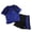Dark Blue, variant on MuXiKeJi Clothes Boys Wear Set Breathable Short Sleeve Tee and Athletic Shorts Outfits for Toddlers Kids