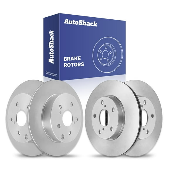 AutoShack Front Vented & Rear Solid Brake Rotors 4-PC Set Replacement for 2006-2018 Toyota RAV4 2010-2012 Lexus HS250h