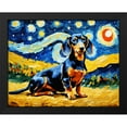 thumbnail image 2 of Stephen Chambers 24x20 Black Modern Wood Framed Wall Art Titled - Dachshund 6, 2 of 6