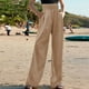 thumbnail image 2 of Pantalones Sueltos de Pierna Ancha Para Mujer Pantalones Rectos de Cintura Alta Pantalones Casuales Odeerbi ODB-6, 2 of 7