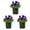 Purple, variant on Expert Gardener 2.5QT Multicolor Pansy Live Annual Plant Sun 3-Pack