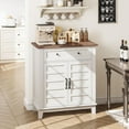 thumbnail image 3 of M optimized Farmhouse Storage Cabinet 3-Tiers Adjustable Shelf, Kitchen & Dining Room Organizer, Multi-Functional Entryway Cabinet, 3 of 6