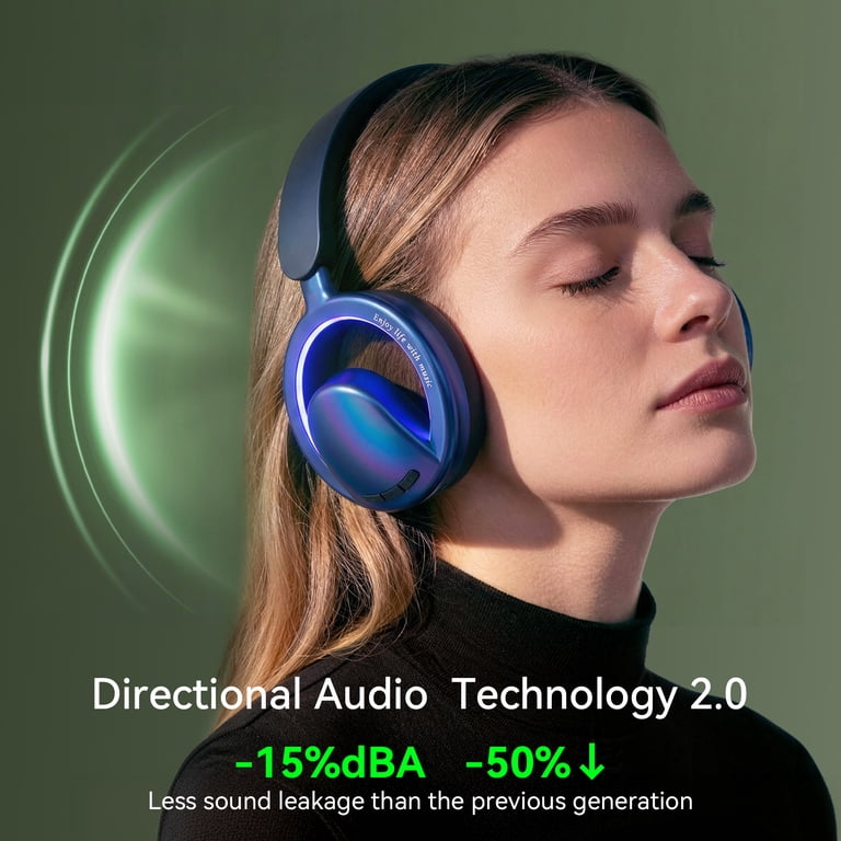 VEAT00L Wireless Bluetooth Open Ear Headphones, Blue photo 7