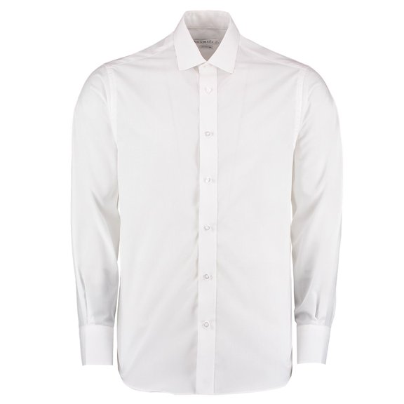Kustom Kit Mens Tailored Fit Long Sleeved Business Shirt