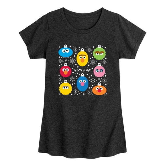 Sesame Street - Face Ornaments Toddler Girls' Toddler Short Sleeve Graphic T-Shirt