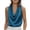 Blue, variant on Womens Cowl Neck Halter Tank Tops Silk Satin Going Out Trendy Summer Camisole Business Casual Blouses Outfits Black