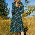 2024 Dress Vestido Spring Bow With Elegant Dresses Stylish Print Fruit