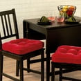 thumbnail image 2 of Scarlet Hyatt Microfiber 17 x 15 in. Indoor Tufted Chair Cushion (2-Pack) by Greendale Home Fashions, 2 of 6