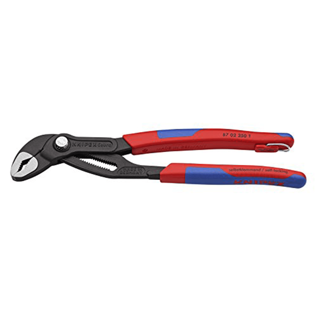 Knipex 8702250TBKA Cobra Water Pump Pliers - Tethered Attachment