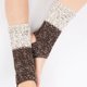 thumbnail image 3 of Qarigey Calentadores de piernas de punto para mujer, diseño de punto de ganchillo, puños para botas, calcetines para botas con forro corto de Ropa, zapatos y accesorios Miscelánea café, 3 of 6