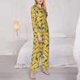 thumbnail image 3 of Balery Shark Print Conjunto de Pijama con Estampado para Mujer, Conjunto de Dos Piezas con Manga Larga, Ropa de Dormir Suave con Bolsillos, Pijamas Cómodos-Medium, 3 of 7