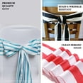 thumbnail image 4 of Efavormart 5pc x Stripes Satin Chair Sash for Wedding Decor Chair Bow Sash Party Decoration Supplies - Red & White, 4 of 11