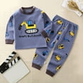 thumbnail image 2 of Caqnni Baby Boy Winter Clothes Fall Outfits Girl Contrast Color Long Sleeve Sweatshirt Casual Pants Toddler Sweatsuit for 0 6 12 18 24 M 1t 2t 3t 4t 5t Pajamas & Dailywear Set，18-24 Months, 2 of 3
