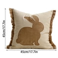 thumbnail image 3 of Generic Cotton Linen Embroidered Bunny Cushion Cover for Sofa, 3 of 6