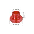 thumbnail image 2 of 17x4mm Aluminum RC Wheel Nut  Hex Wheel Drive Hubs for 1/8 RC Model Car TEAM C,4 Pack (Red), 2 of 6