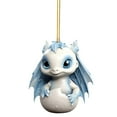 thumbnail image 2 of pstuiky Lindo colgante acrílico azul y blanco para decoración navideña del hogar, ideal para el árbol de Navidad., 2 of 5