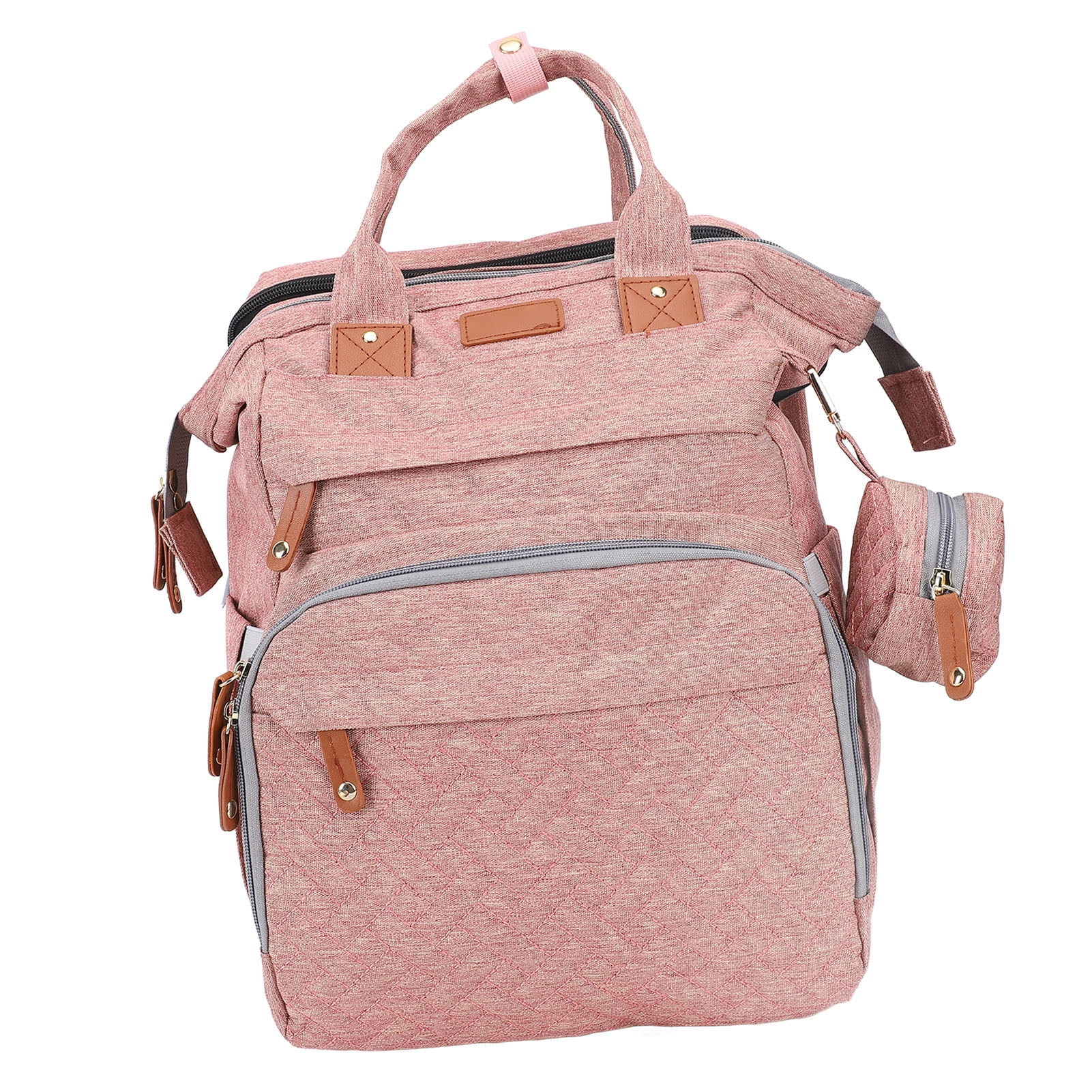 Backpack Diaper Bag Foldable Multifunctional Baby Diaper Backpack with USB Charging Port for Travel