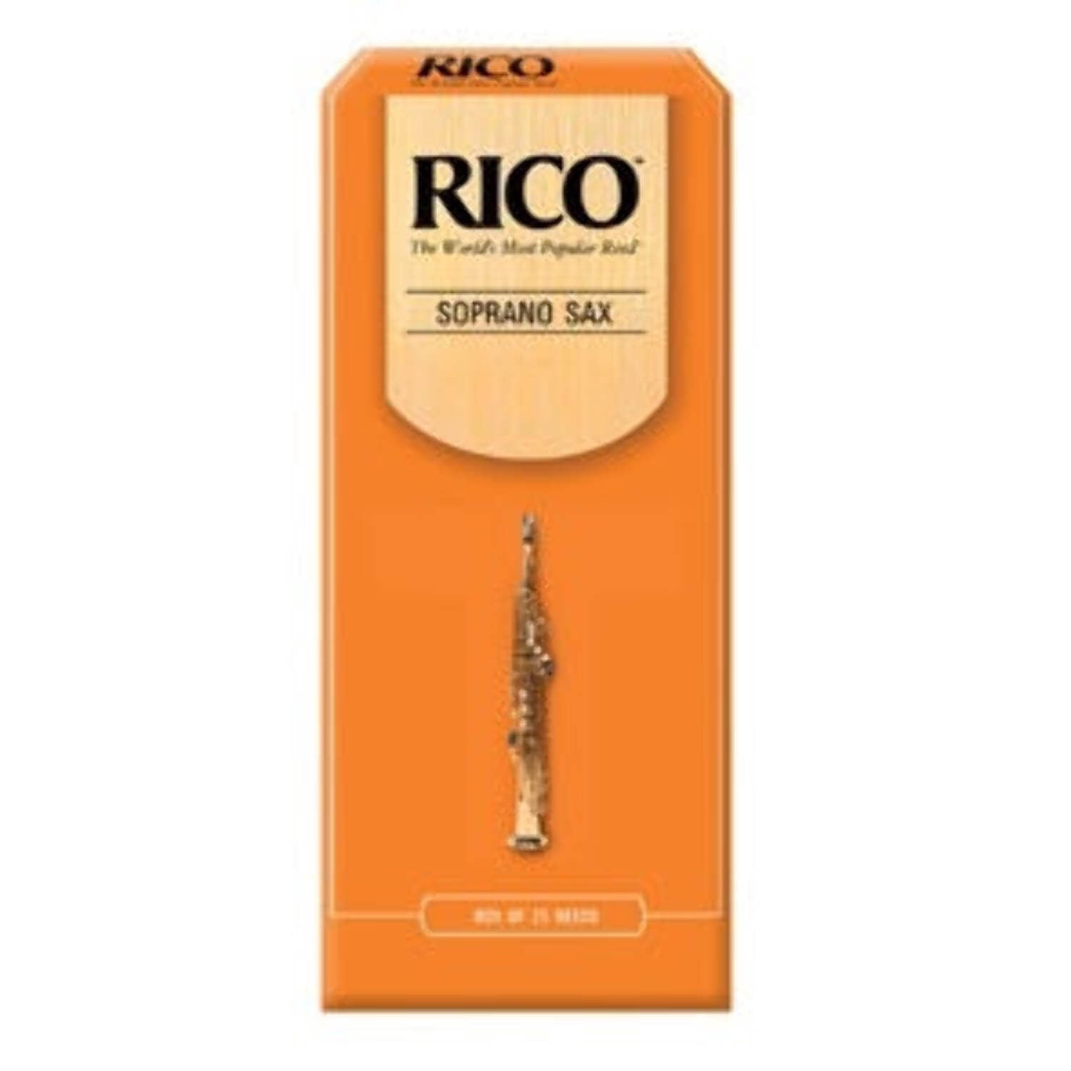 Rico by D'Addario Soprano Sax Reeds, Strength 1.5, 25-pack
