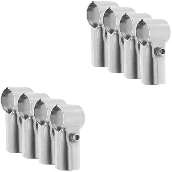 Set of 2 Panel Chain Fence Clamps Link Part Shelf End Rail Bracket