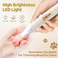 thumbnail image 2 of Pet Microprecision Trimmer, 2024 New Dog Trimmer for Paws Rechargeable Small Dog Grooming Clippers with LED Light, Multifunctional Pet Dog Paw Hair Trimmer for Dogs Grooming (White), 2 of 7