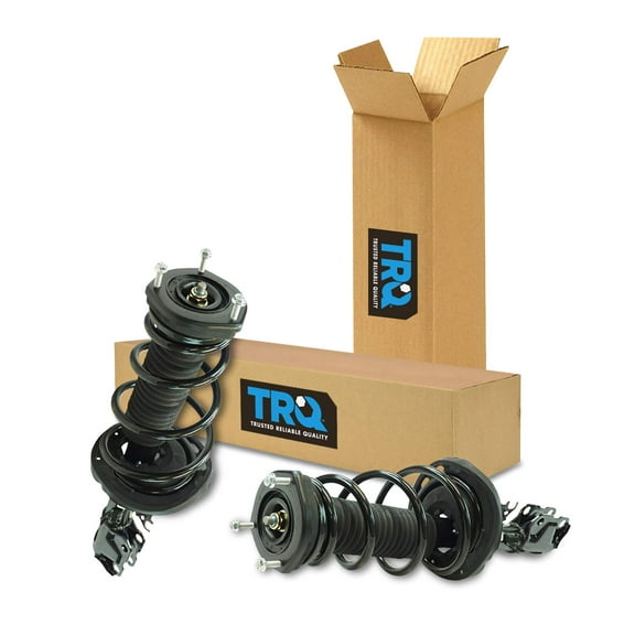 TRQ Rear Strut & Coil Spring Assembly Set Driver & Passenger Sides Fits Select 12-17 Toyota Camry