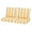 Yellow white stripe, variant on Outdoor Loveseat Cushion Set, 48 x 24 inch, Water Repellent Patio Furniture Cushions Replacement with Removable Cover(yellowish- white)
