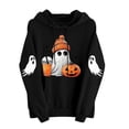 thumbnail image 6 of Cmtiyu Halloween Hoodies for Women, Baggy Ghosts Printing Long Sleeve Drawstring Pullover Sweatshirts, Casual Party Hoodies With Pocket, S-2XL, 6 of 7