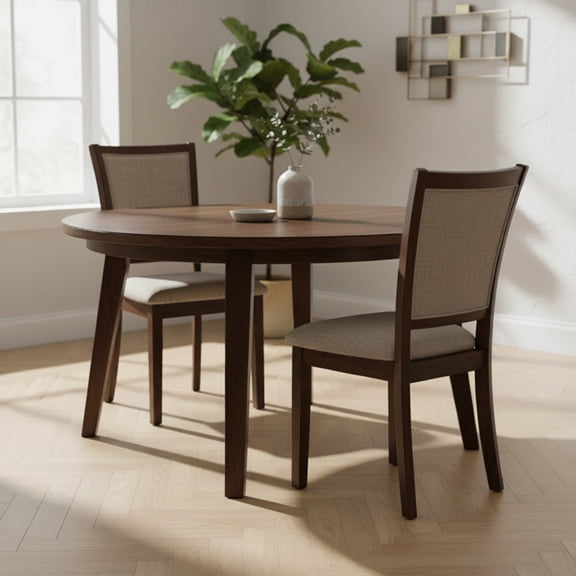 New Classic Furniture Amy Solid Wood Dining Chairs in Cherry (Set of 2)