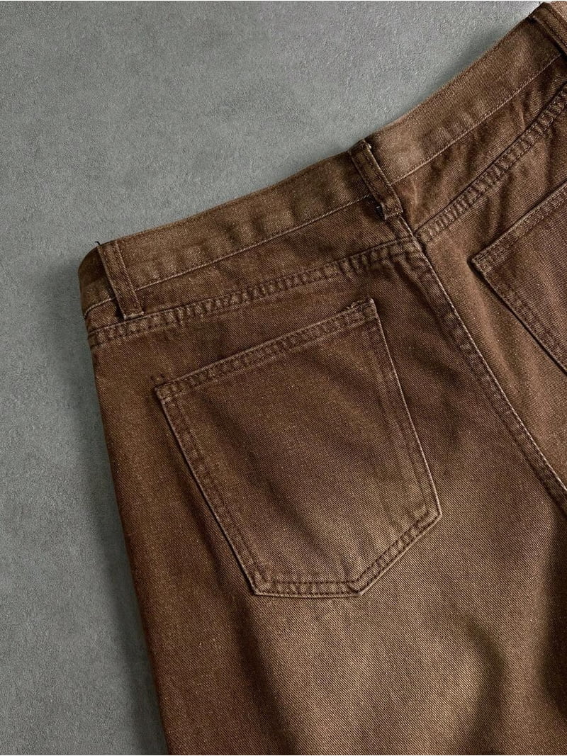Retro Y2K Street Loose Relaxed Fit Barrel Leg Jeans For Men Aesthetic ...