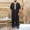 Black, variant on Arabic Men's Long Robe Muslim Clothing Long-Sleeved V-Neck Top/Shirt Gray-C XL