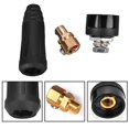 thumbnail image 1 of 1pc Black European Style Welding Cable Quick Connector DKJ35-50 Quick Fitting Adapter, 1 of 1