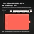 thumbnail image 5 of Huion Inspiroy HS611 Graphics Drawing Tablet Android Support with 8 Multimedia Keys Battery-Free Stylus(Coral Red), 5 of 10