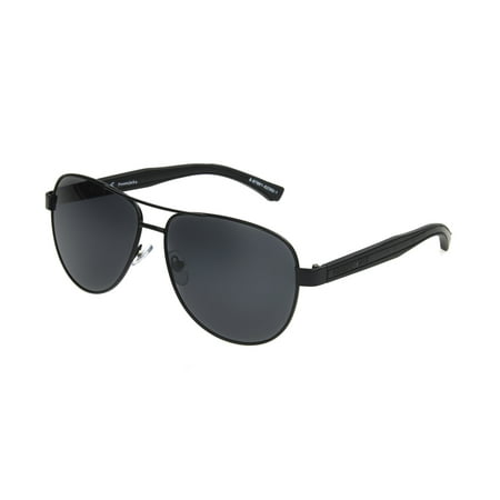 Panama Jack Men's Black Mirrored Aviator Sunglasses OO11