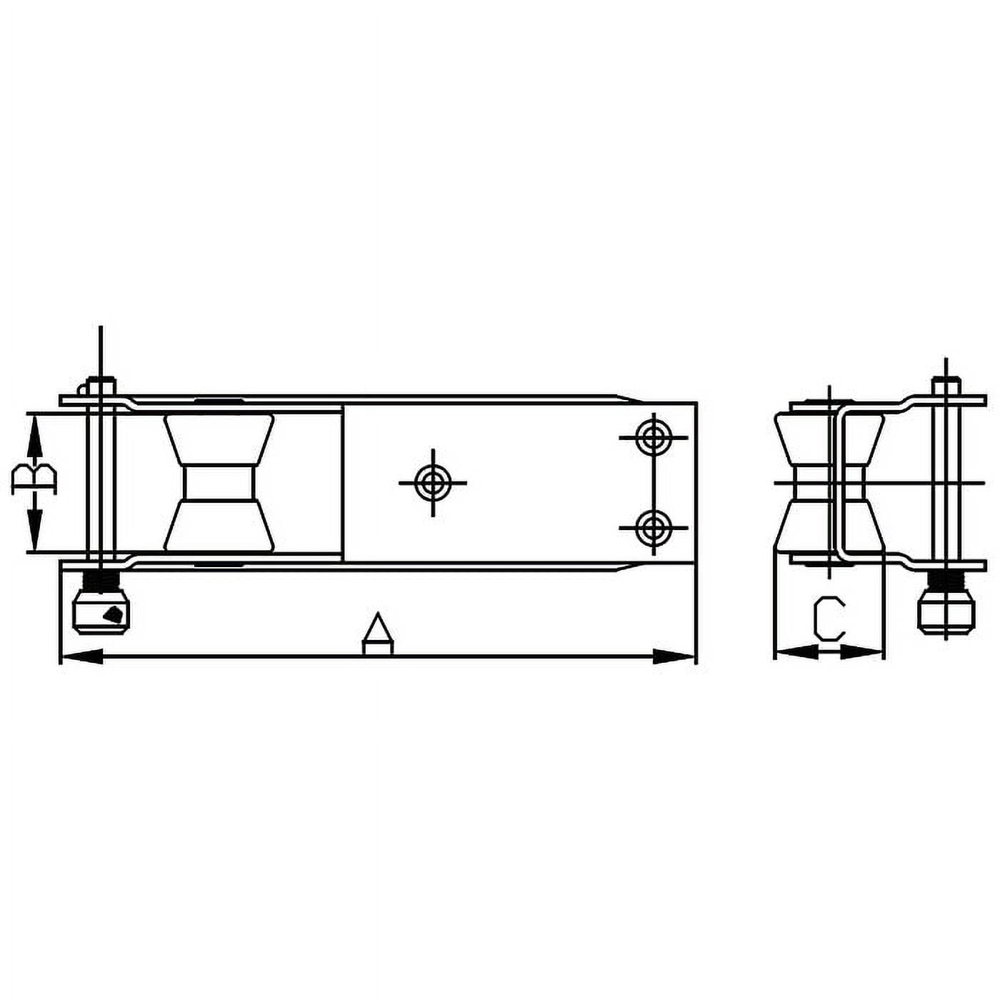 White Water ARSST-02 Heavy Duty, Stainless Steel, Anchor Bow Roller with Quick Release Pin