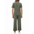 thumbnail image 2 of Conjunto Deportivo de Dos Piezas para Mujer, Informal, de Corta y Pantalón . Gris-Verde XL, 2 of 5